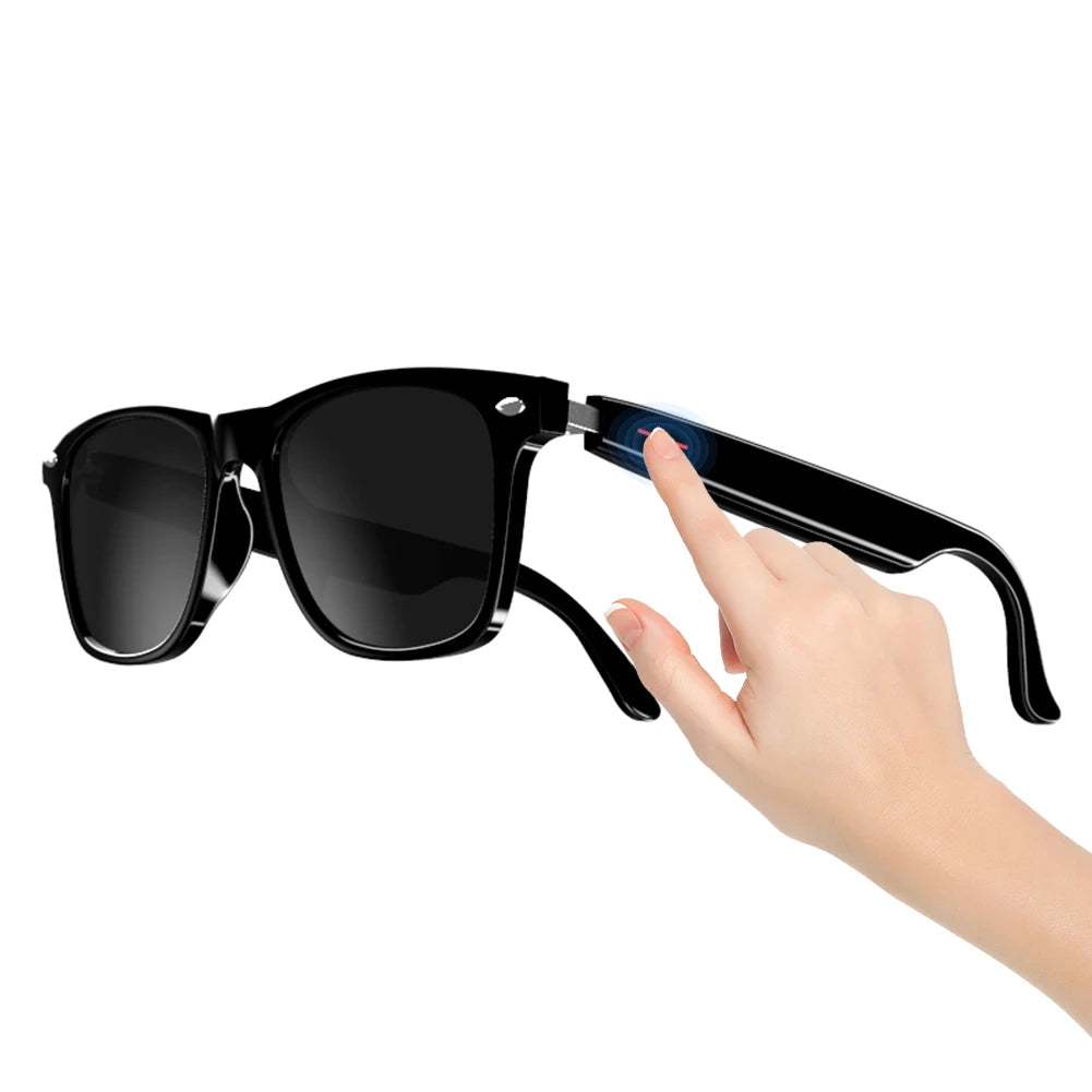 AI-Powered Smart Glasses with Voice Assistant and Bluetooth Audio Integration