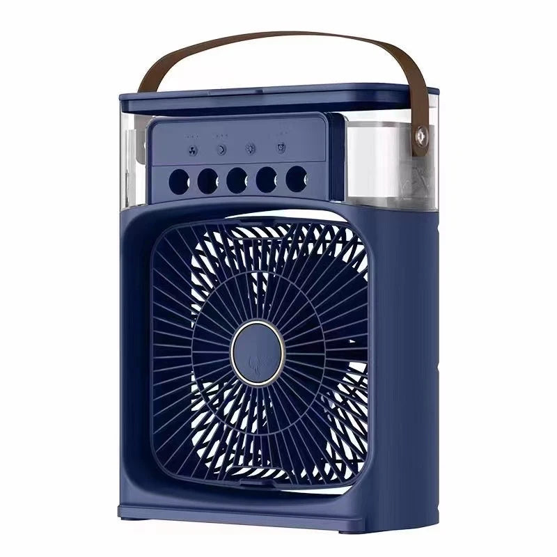 Portable Humidifier Fan Air Conditioners USB Electric Fan LED Night Light Water Mist 3 in 1 Summer Air Cooler Humidifie Forhome
