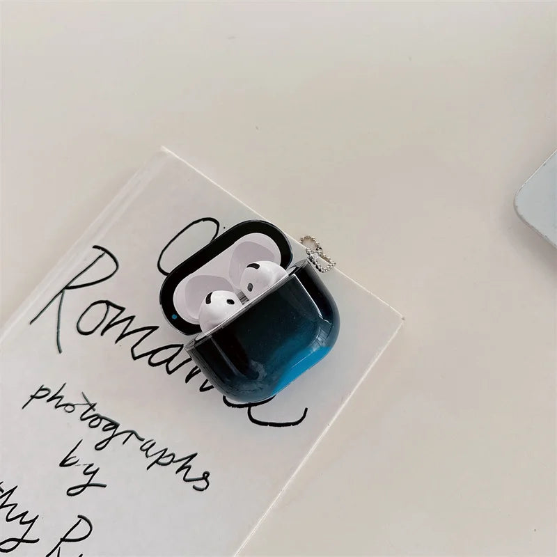 Luminous Shiny Quicksand Earphone Case Cover for Airpods Airpod Pro 4 3 2 Luxury Headphone Moving Sand Funda Protective Hard Bag