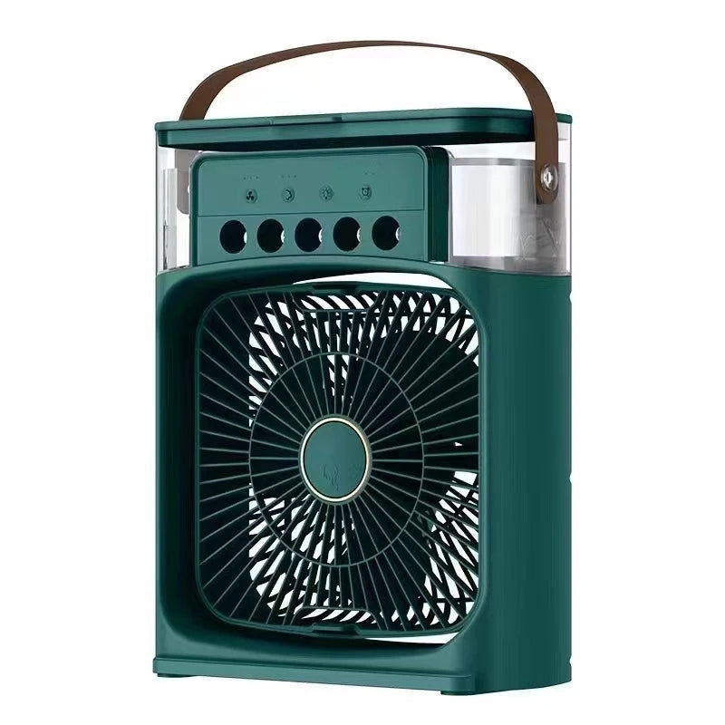 Portable Humidifier Fan Air Conditioners USB Electric Fan LED Night Light Water Mist 3 in 1 Summer Air Cooler Humidifie Forhome