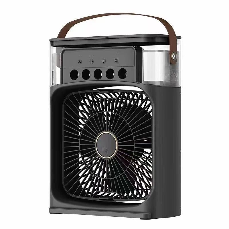 Portable Humidifier Fan Air Conditioners USB Electric Fan LED Night Light Water Mist 3 in 1 Summer Air Cooler Humidifie Forhome